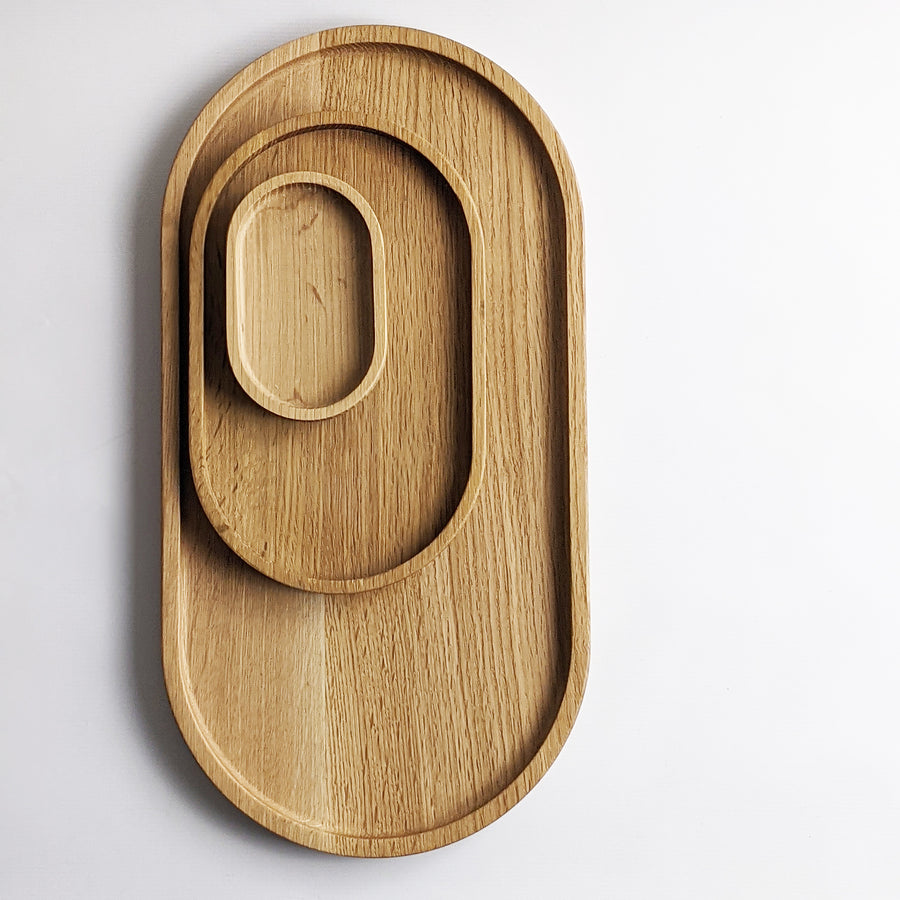 solid wood catch all dish