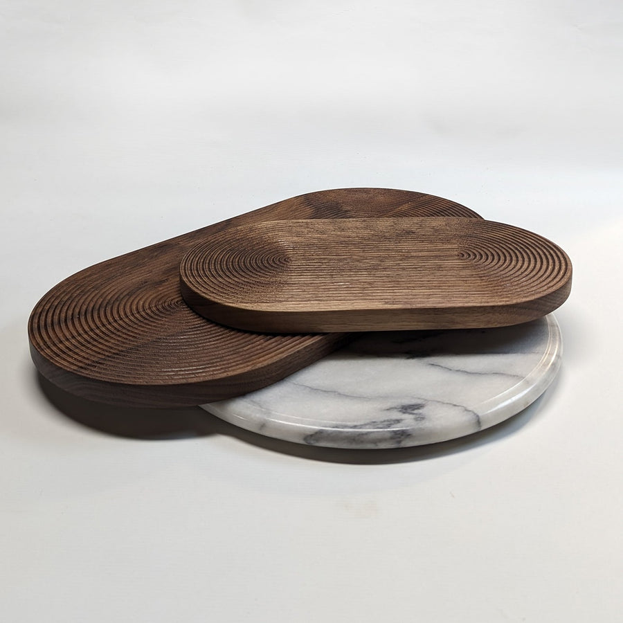 Solid walnut board for cutting and presenting food