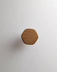 Hexagon wood wall hook