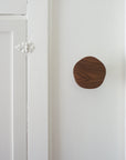 Pentagon wood wall hook in Walnut