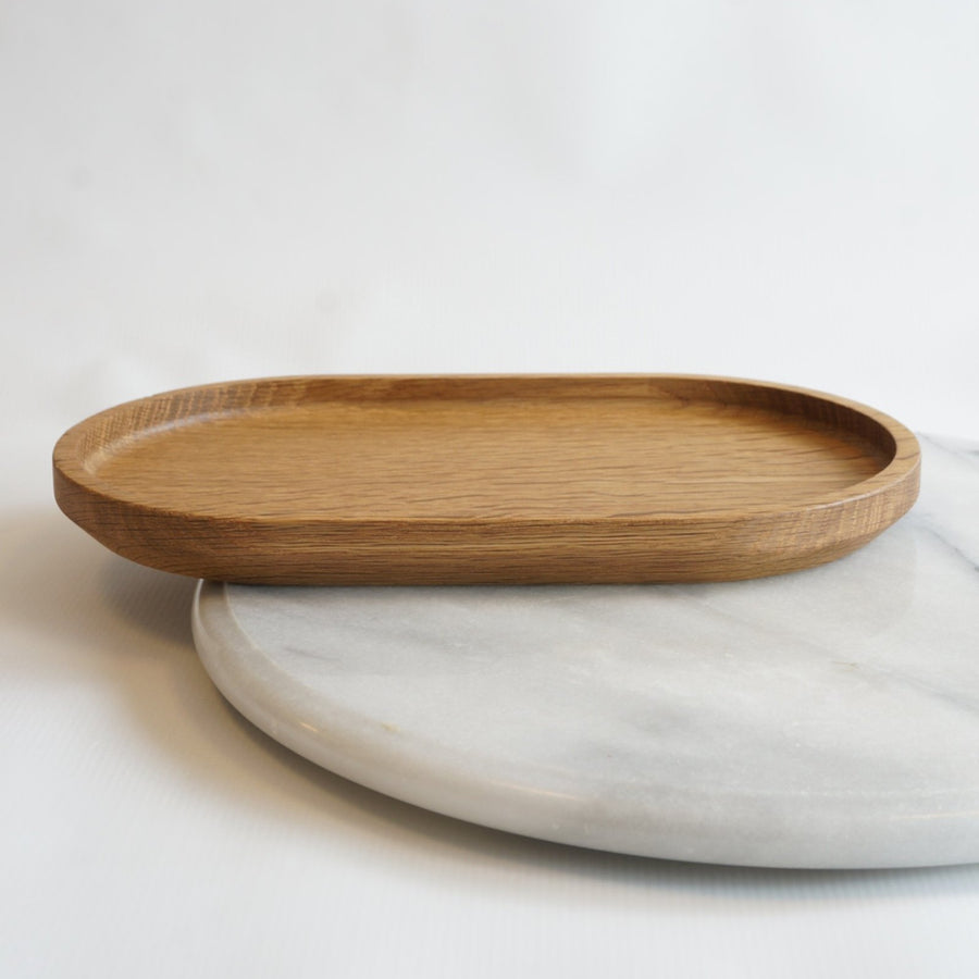 Solid white oak serving tray
