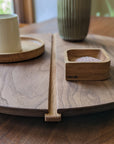 Walnut lazy Susan made in Canada 