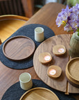 Walnut lazy Susan made in Canada 