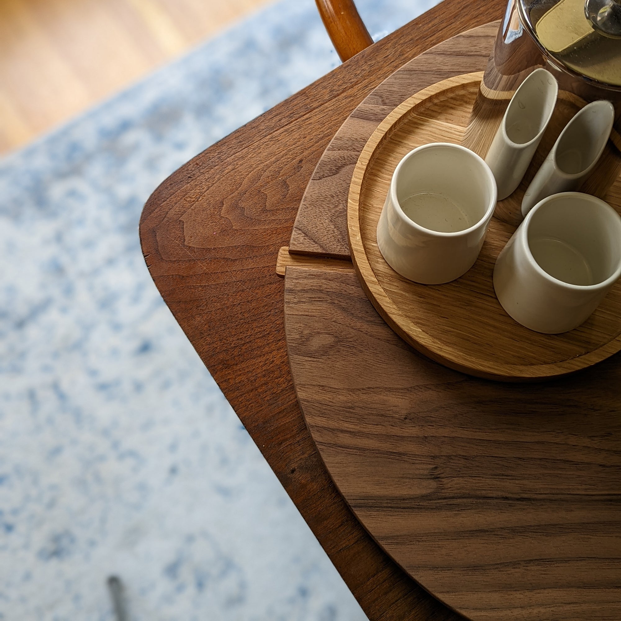 Walnut lazy Susan made in Canada 