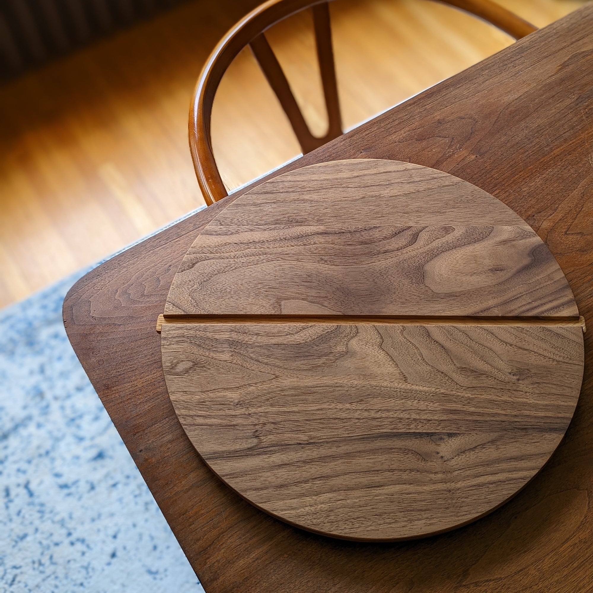 Walnut lazy Susan made in Canada 