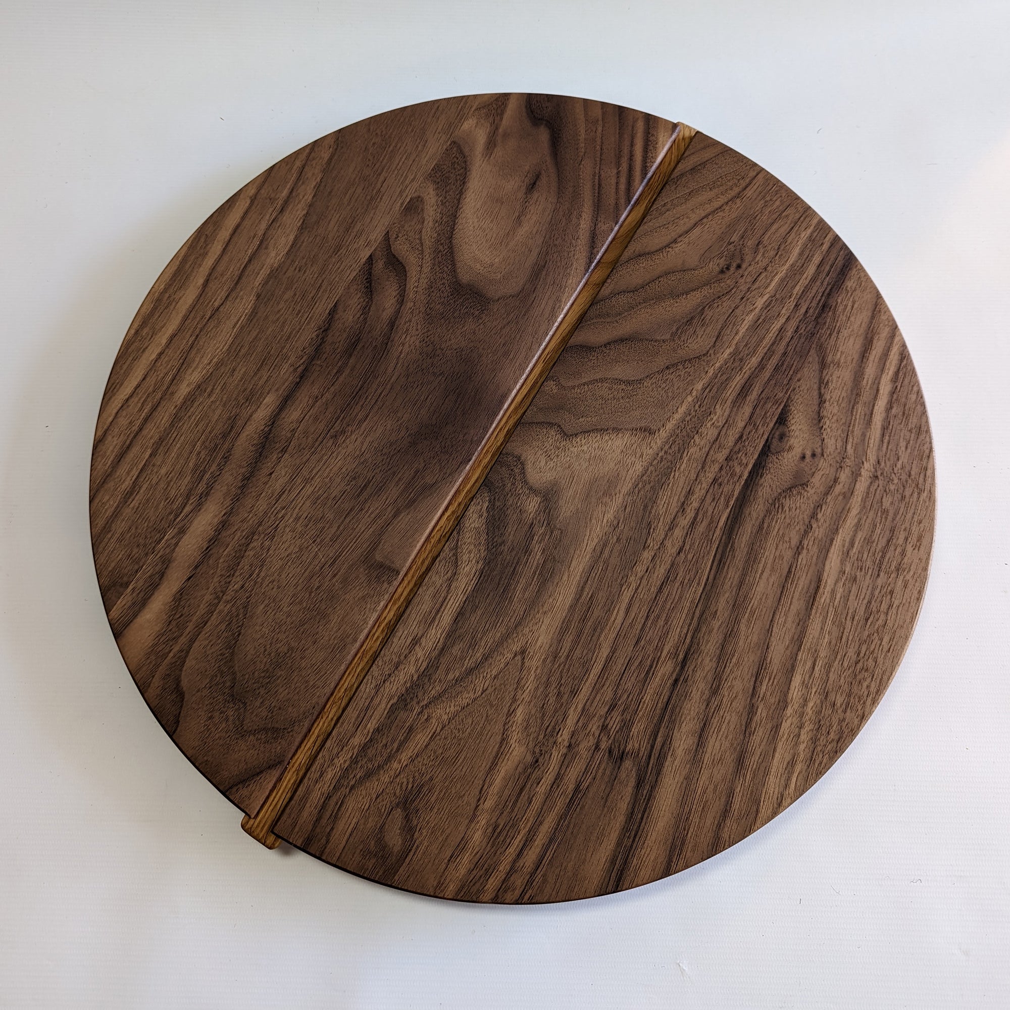 Walnut lazy Susan made in Canada 