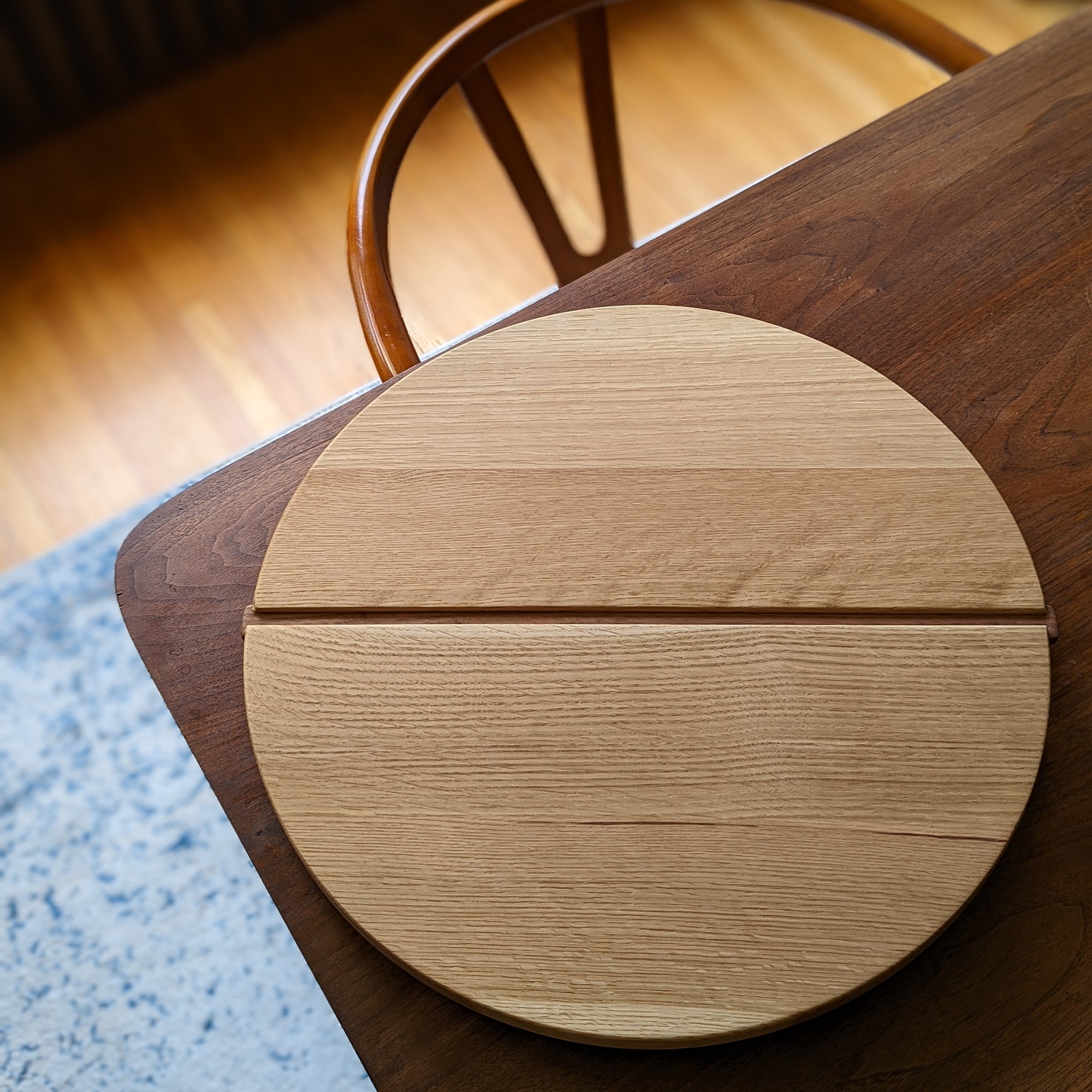 White Oak lazy Susan made in Canada 