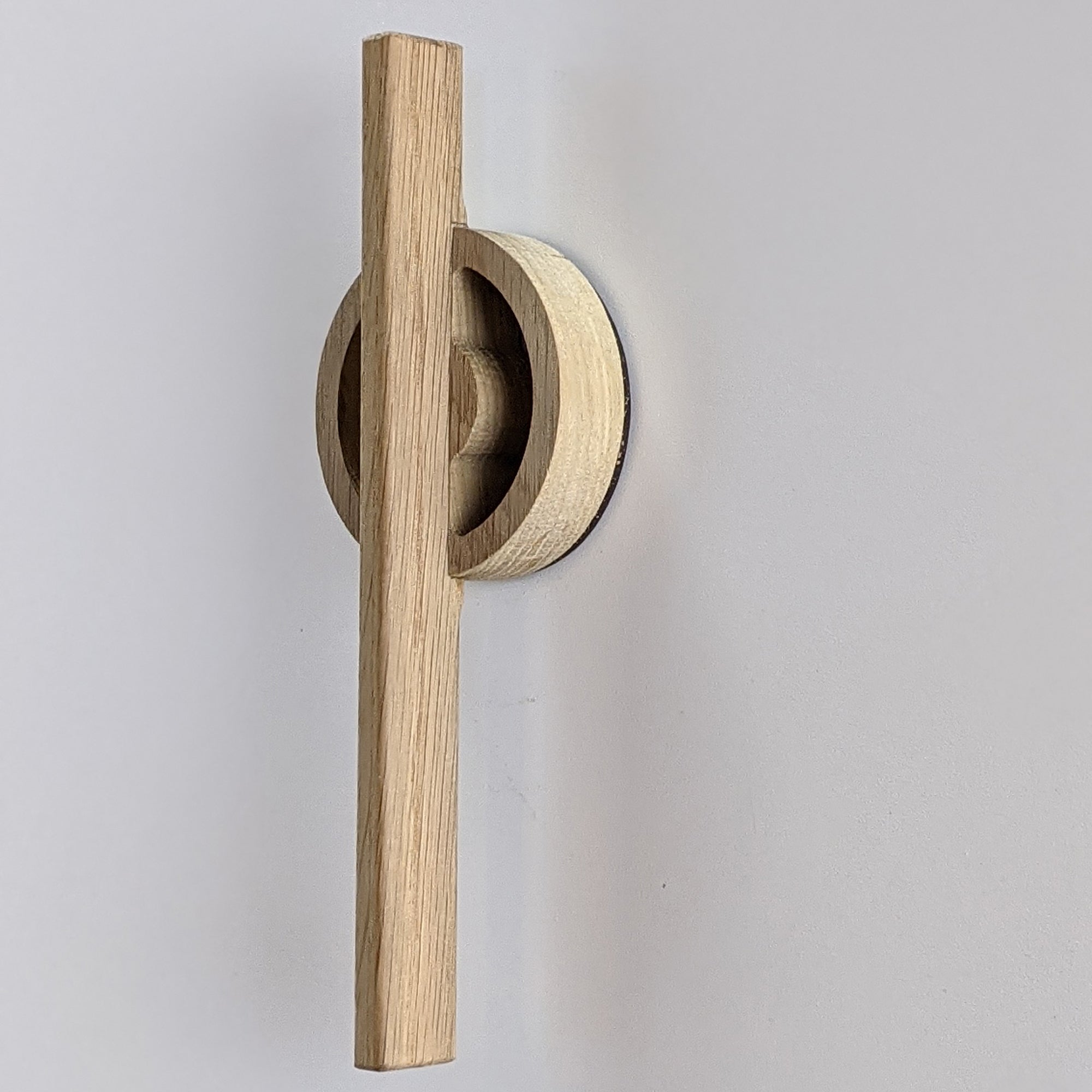 ring wood wall hook