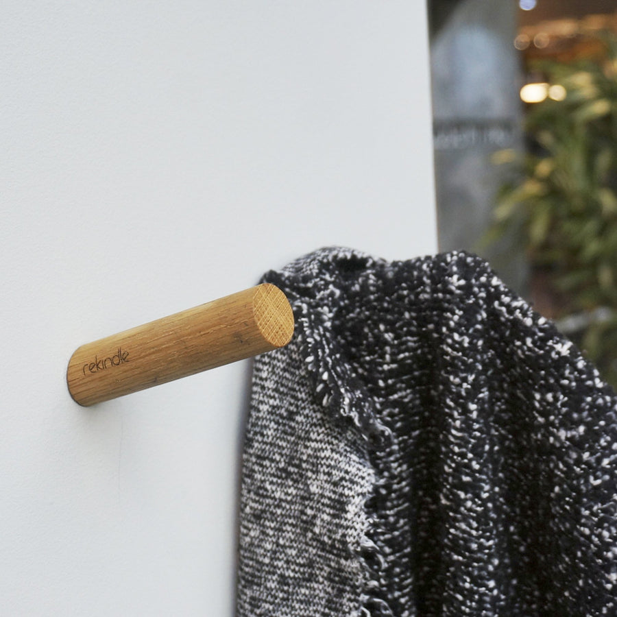 Wood peg hook